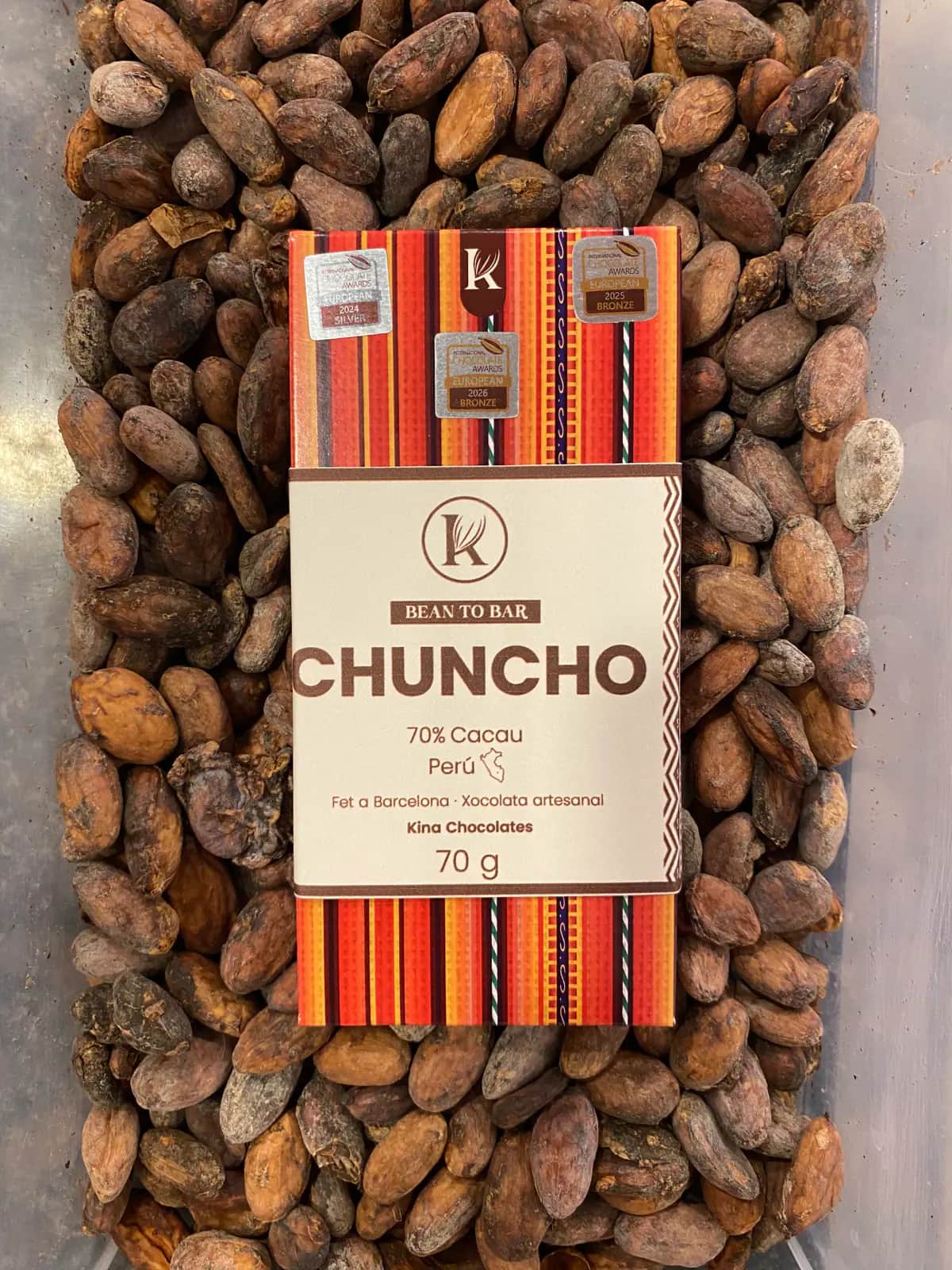 Barra de chocolate 70% Chuncho