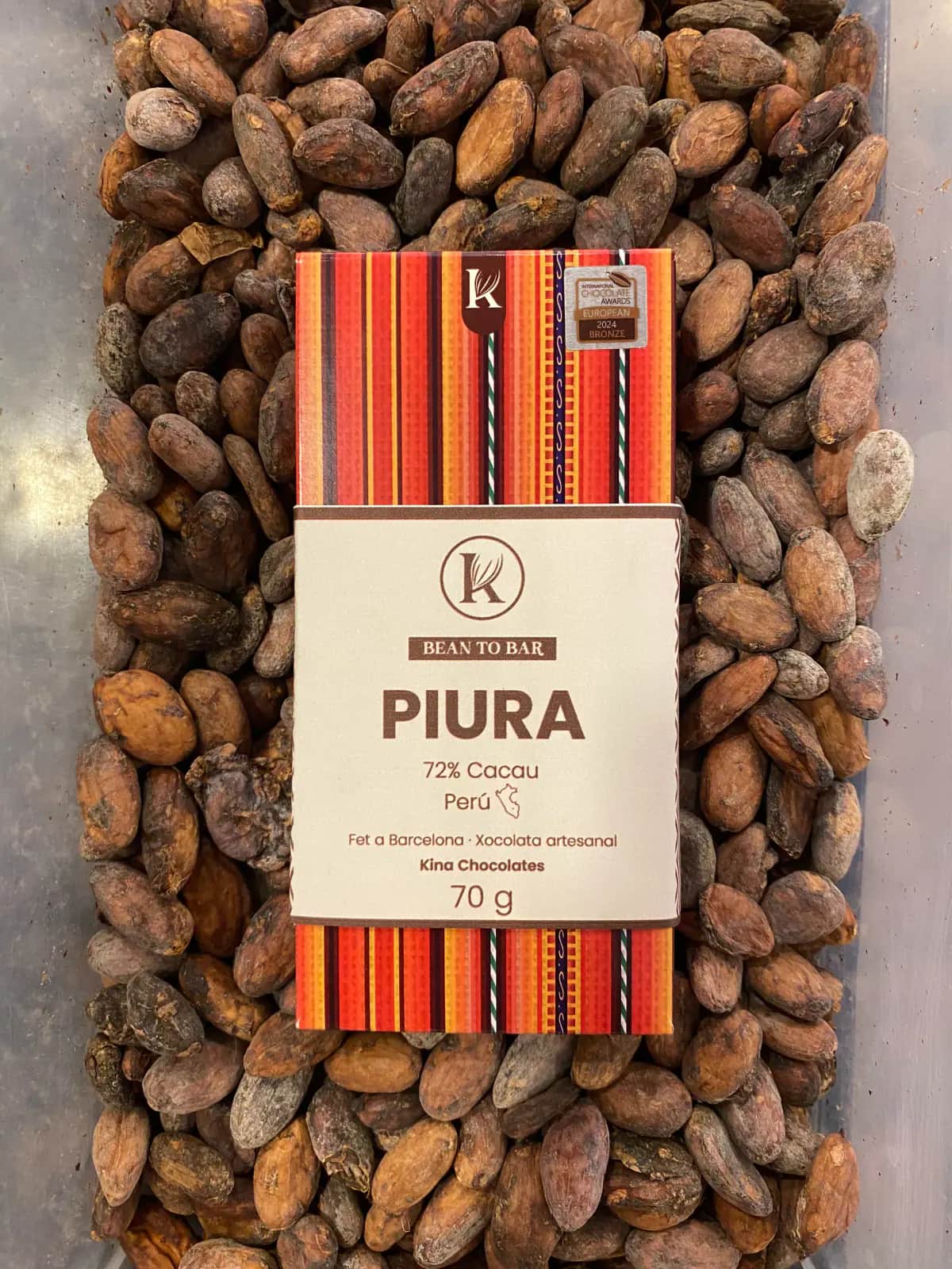 Barra de chocolate Piura 72%