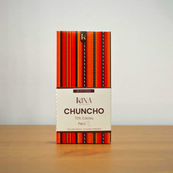 Barra de chocolate Chuncho 70% 70 gramos