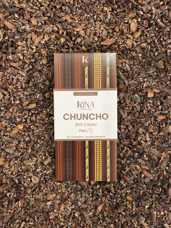 Barra de chocolate  negro chuncho 85%